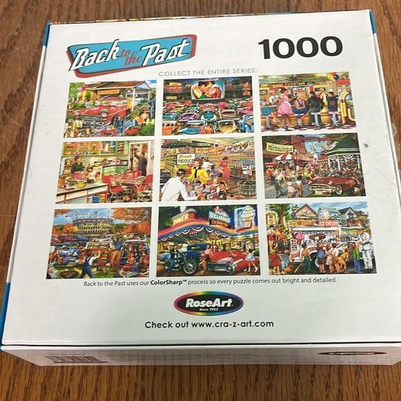 Rose Art Back to the Past Homecoming Football Game Puzzle 1000 piece w/ Poster - Picture 4 of 4
